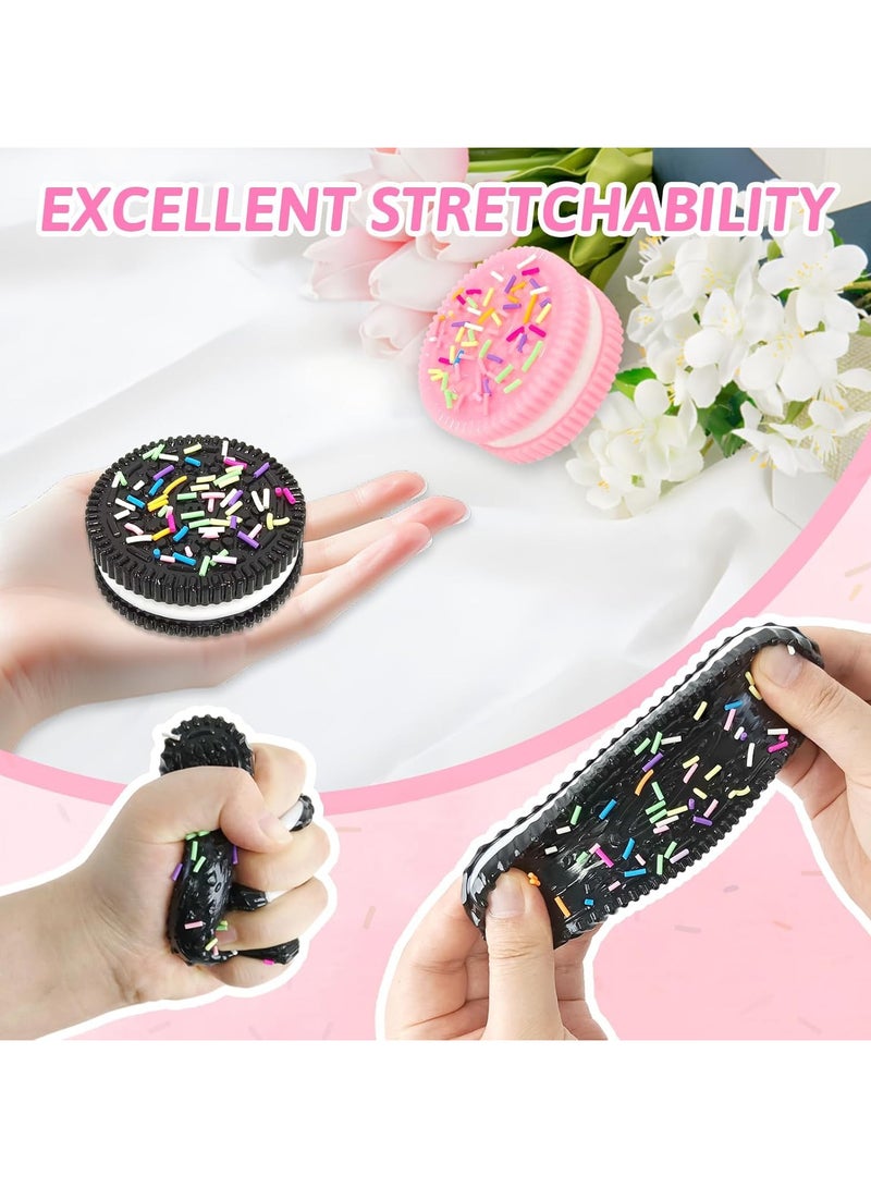 قطعتان من لعبة إسفنجية، ألعاب تخفيف التوتر للبالغين والأطفال، ألعاب تململ كاواي فوفو إسفنجية، كرة إسفنجية للإجهاد، ألعاب تخفيف القلق من موتشي إسفنجية من أجل هدايا الحفلات - Image 4